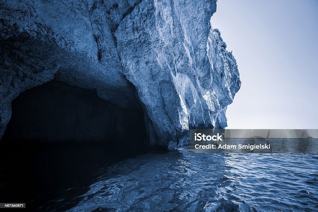 Blue Grotto Blue Grotto - sea caverns on the south coast of Malta  Bay of Water Stock Photo