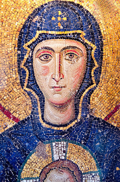 istock Virgin Mary Mosaic from Hagia Sophia 487361633