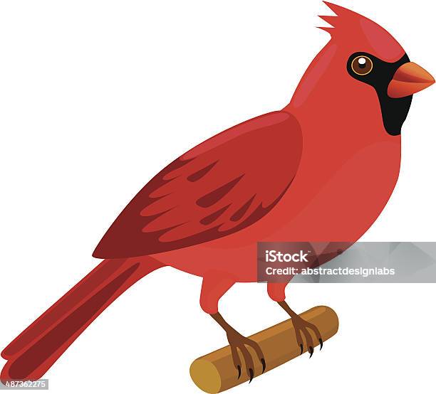 Cardinale - Immagini vettoriali stock e altre immagini di Cardinale - Uccello - Cardinale - Uccello, Ala di animale, Animale