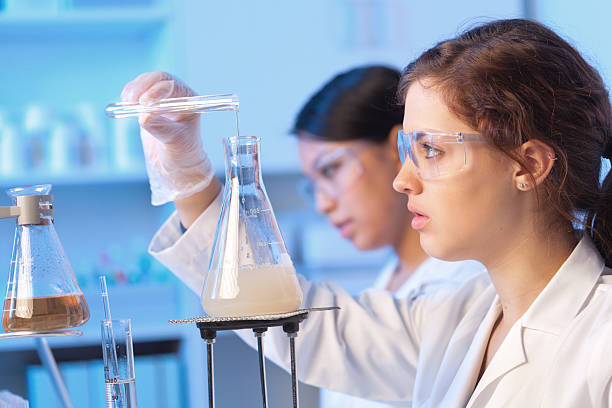 istock Two Women Science Students Working Together in Chemistry Education Laboratory 487362555
