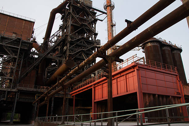 istock Old industry building at the Landschaftspark Duisburg 487362624
