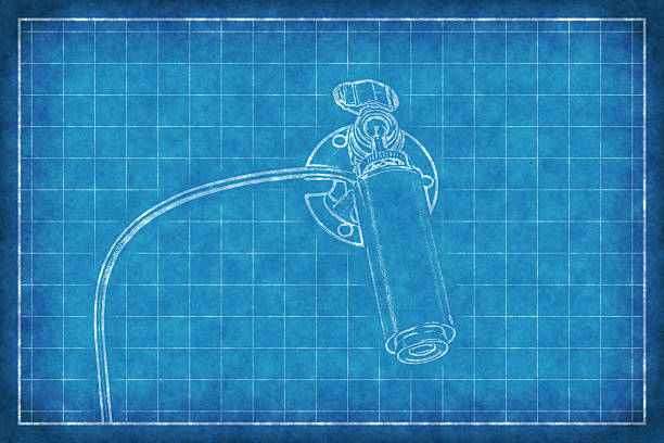 indoor / outdoor surveillance camera - Blue Print