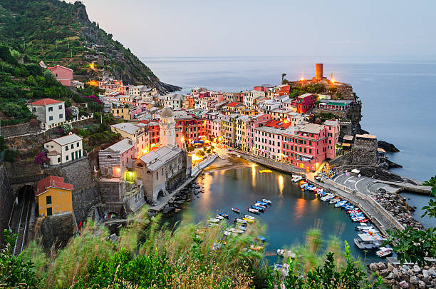 istock Cinque Terre (Italian riviera), Vernazza at sunrise 487365768