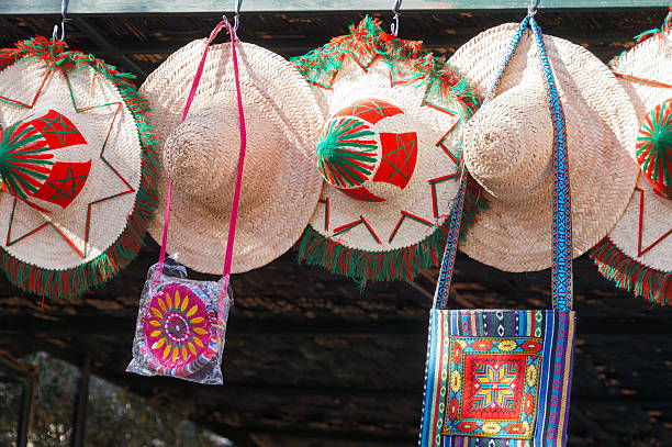 istock Traditional hats and bags  in Marrakech,Morocco. 487375412