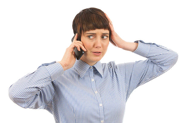 istock Concerned Business Woman on Phone 487380532