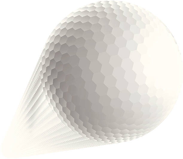 Golf ball vector art illustration