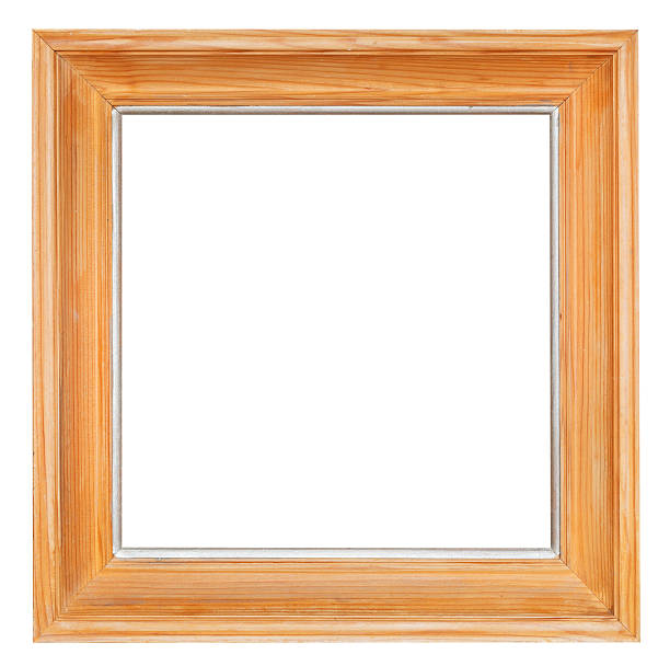 istock old square wide simple wooden picture frame 487388531