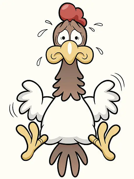 Vector illustration of Cartoon Cock