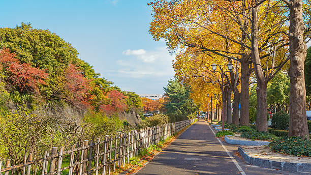 Walking Path along side Nagoya Castle in Nagoya