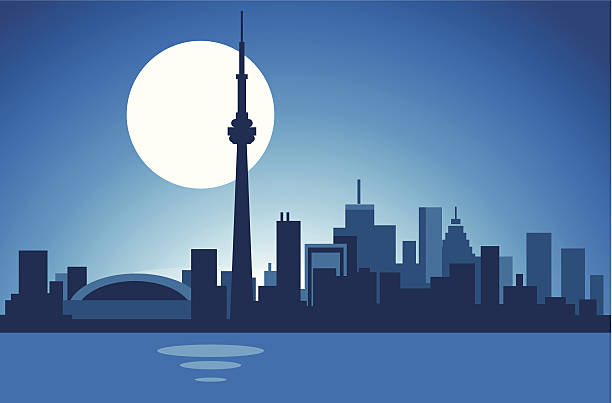 Toronto Skyline vector art illustration