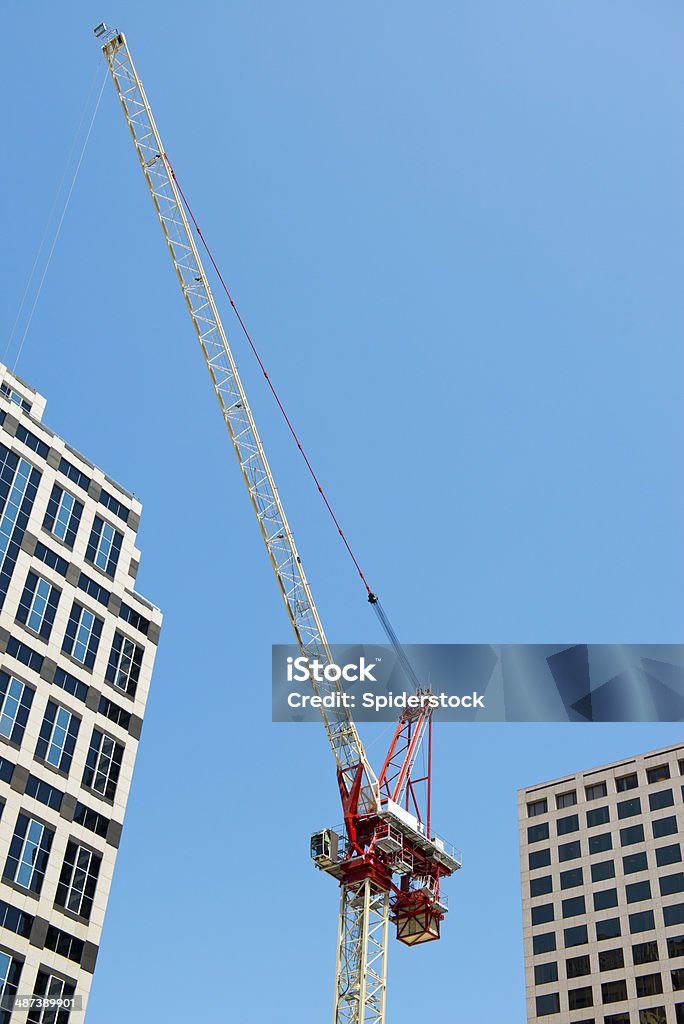 Construction Crane Construction crane in downtown LA. Architecture Stock Photo