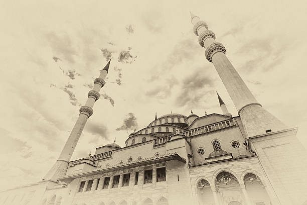 Kocatepe Mosque in Ankara, Turkey stock photo
