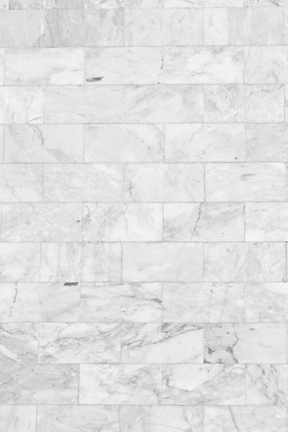 istock Gray marble tiles seamless flooring, wall texture, 487390450