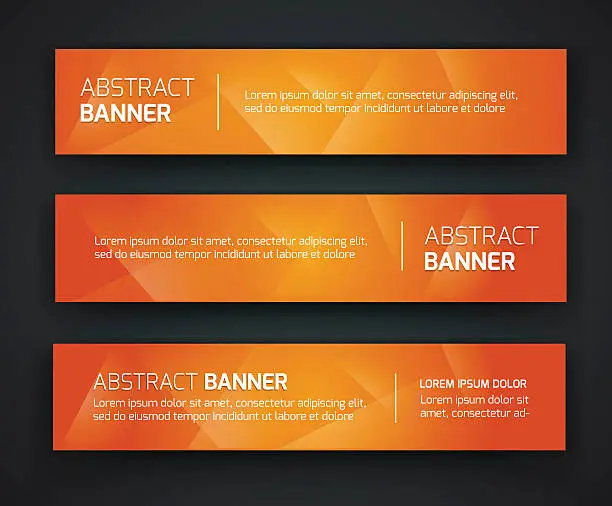 Vector illustration of Abstract banner design