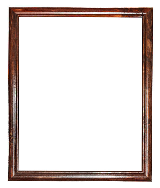 istock vintage dark brown wooden picture frame 487390503