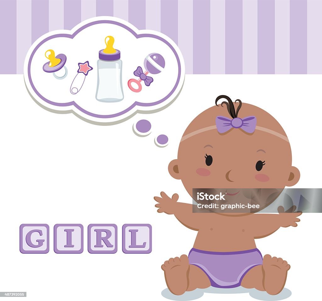 Süßes für Babys – Mädchen - Lizenzfrei 12-17 Monate Vektorgrafik