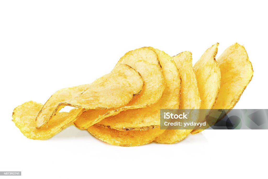 Potato chips isolated Cholesterol Stock Photo