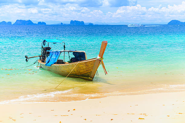 istock Long tailed boat at Kradan island, Thailand 487392965