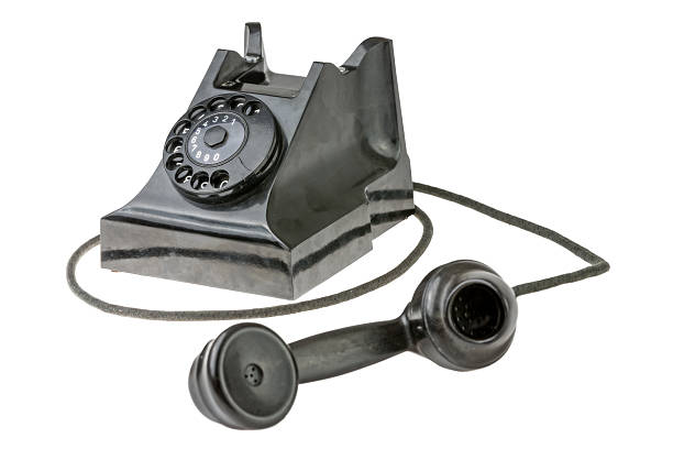 istock Retro dial-up rotary telephone 487393607