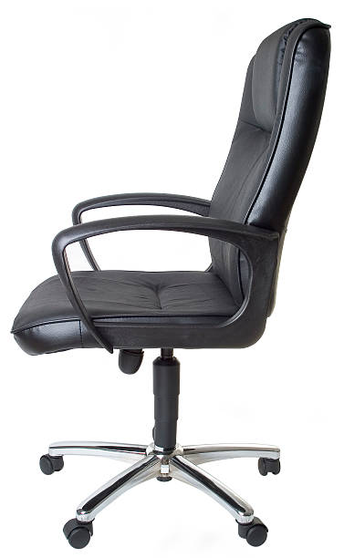 istock Executive chair made of black leather 487407578