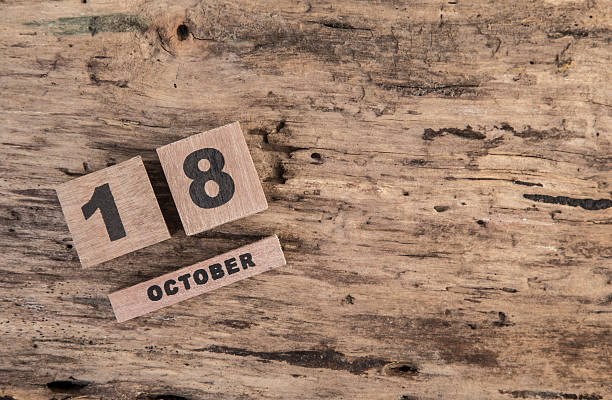 istock wooden calendar for october 487407962