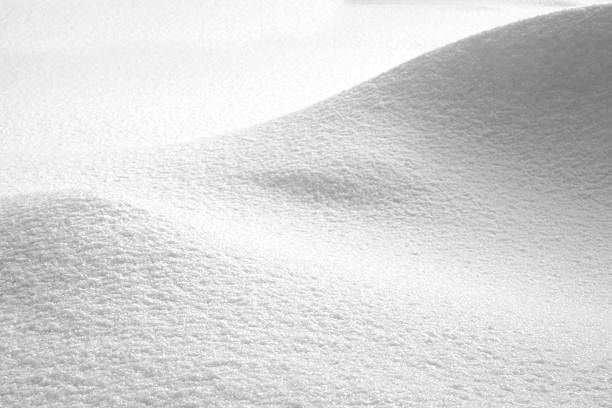 istock Bevel cut  fresh snow drift of morning 487409298