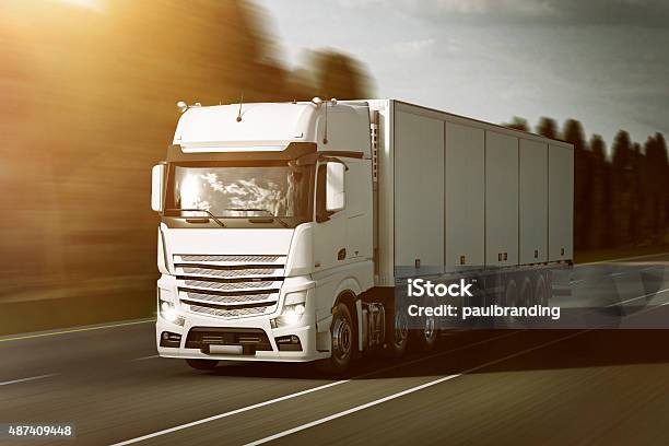 Refrigerated Truck Stock Photo - Download Image Now - Truck, Semi-Truck, Freight Transportation
