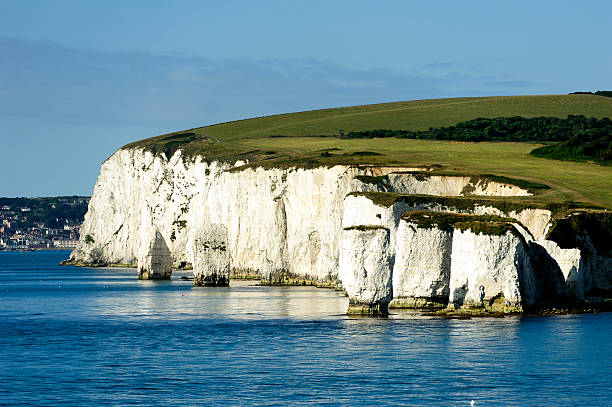 istock english coastline with chalk cliffs seen from a boat 487410752