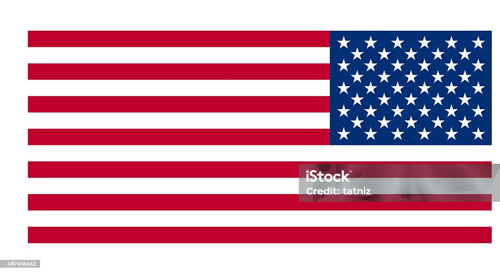 American flag American flag isolated on white background 2015 Stock Photo