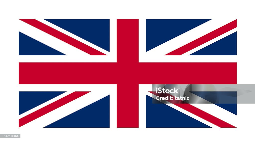 Great Britain flag Great Britain flag against a white background Flag Stock Photo