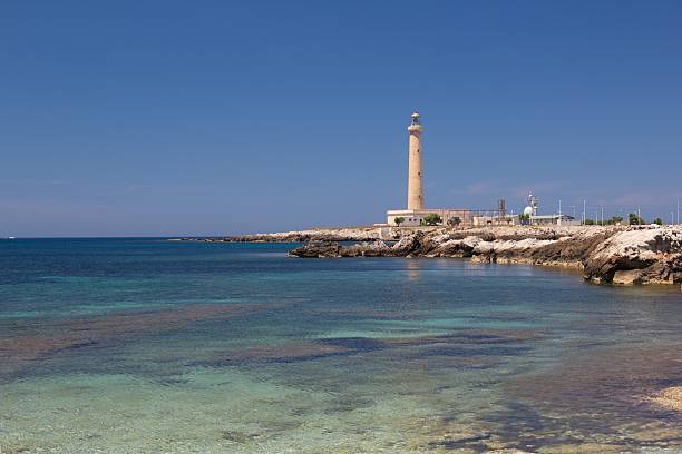 Favignana farol - fotografia de stock