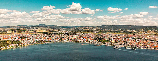 cidade de çanakkale na turquia - çanakkale city - fotografias e filmes do acervo