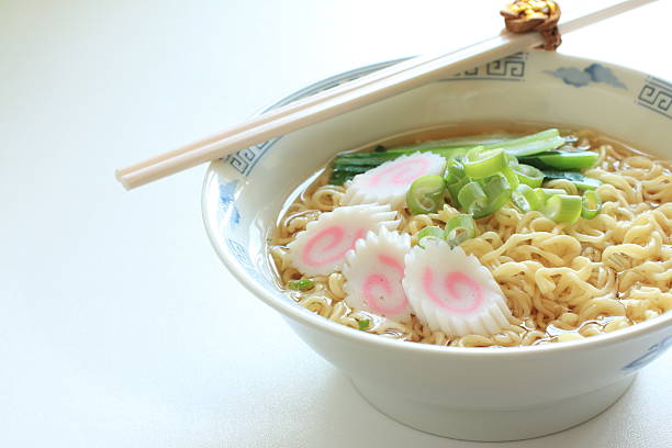 istock Japanese instant noodles with Naruto 487418031