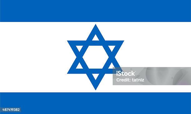 Israeli Flag Stock Photo - Download Image Now - 2015, Backgrounds, Blue