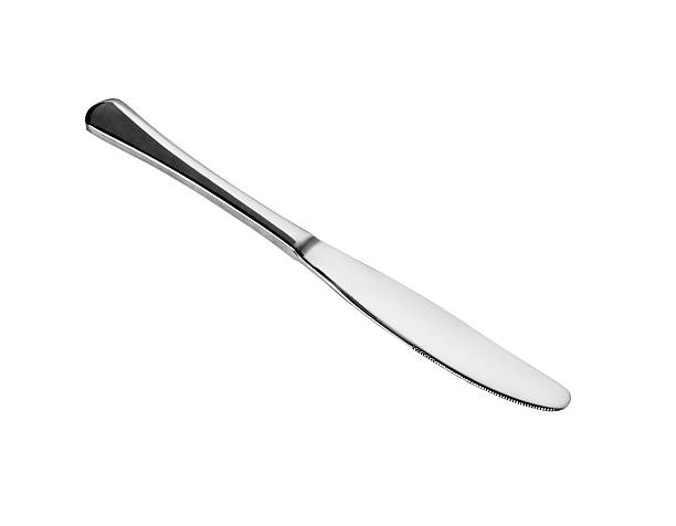 istock Steel metal table knife 487419526