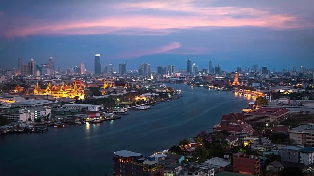 istock Grand Palace along the river at twilight 487419711