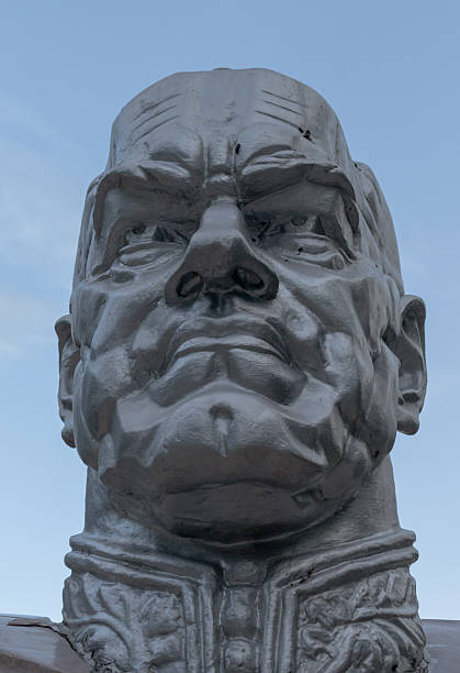 istock Modern Stone Statue of General Zhukov Russian War Hero 487419814