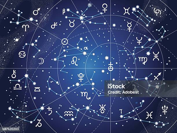 Xii Constellations Of Zodiac Stock Illustration - Download Image Now