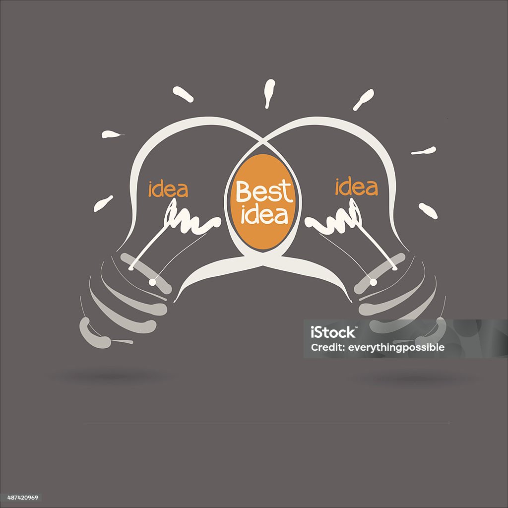 best idea best idea concept creative Bright stock vector