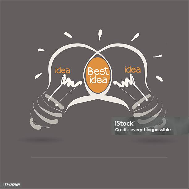 Best Idea Stock Illustration - Download Image Now - Bright, Coloring, Concepts