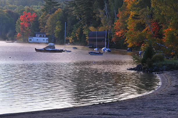 istock Lake of Fall Sunset 487421025