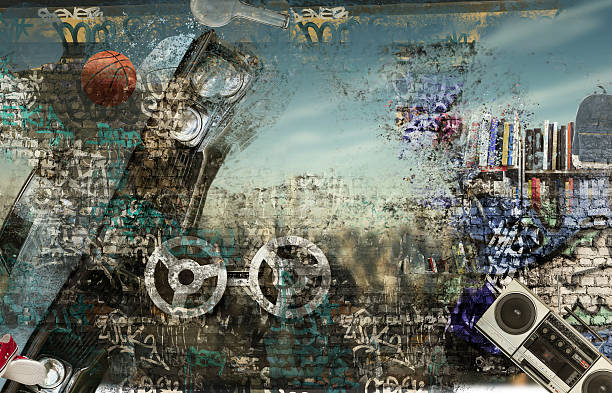 Modern Background Stock Photo - Download Image Now - Hip Hop Music,  Graffiti, Backgrounds - iStock
