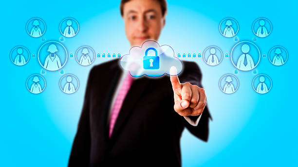 istock Happy Consultant Contacting Teams Via Secure Link 487423312