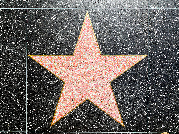 leere stern auf hollywood walk of fame - starruhm stock-fotos und bilder