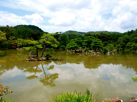 Three pools Mirroring the Moon, Lake west (Xihu), Hangzhou, China.