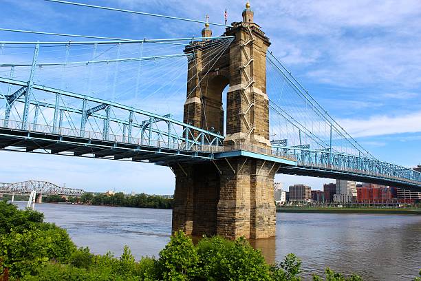 istock Suspension Bridge across the River 487427296