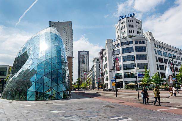 eindhoven - editorial building exterior built structure travel destinations - fotografias e filmes do acervo