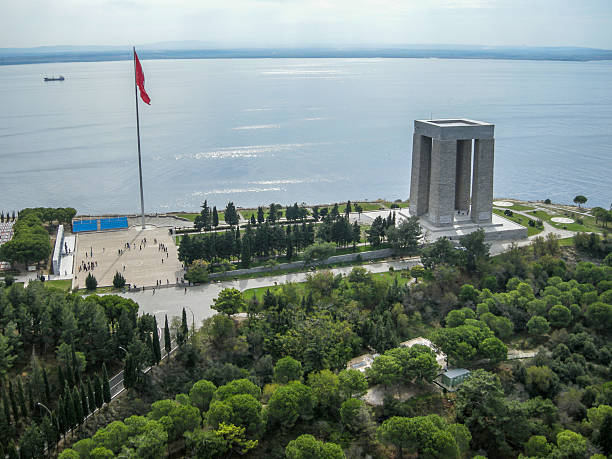 istock Canakkale Martyrs' Memorial from above, Turkey 487431626