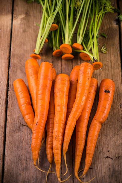 istock Farm fresh carrots from above 487439824