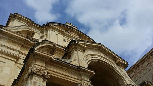 Church in Valletta 01 stock photo